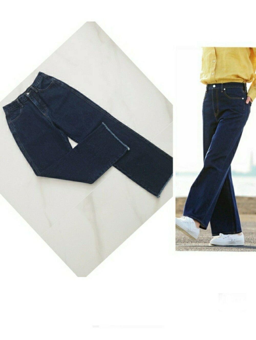 J. Galt Dark Blue Straight Leg Relaxed Fit Jeans Sz S